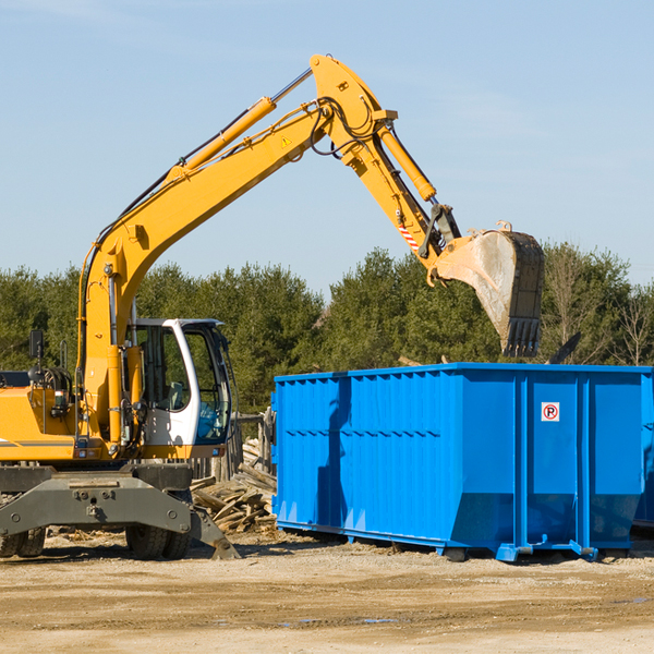 can i choose the location where the residential dumpster will be placed in Woodcock Pennsylvania